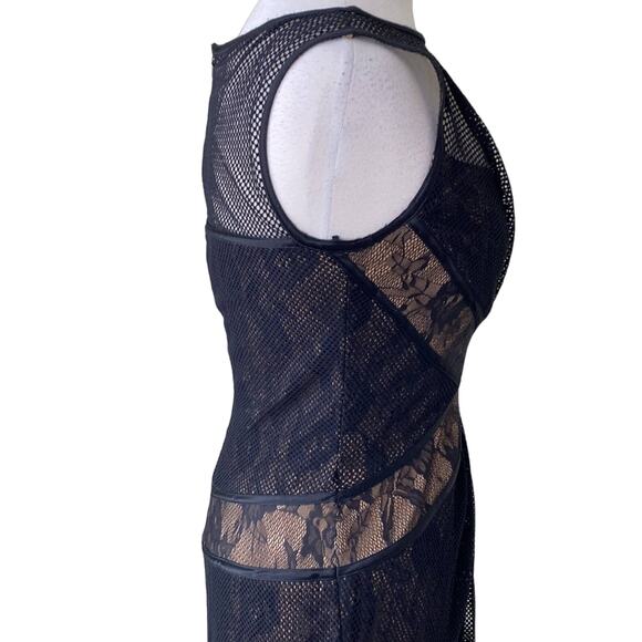 TADASHI SHOJI Mesh Lace Sleeveless Floor Length Evening Gown Style ADH1190L - Picture 6 of 14